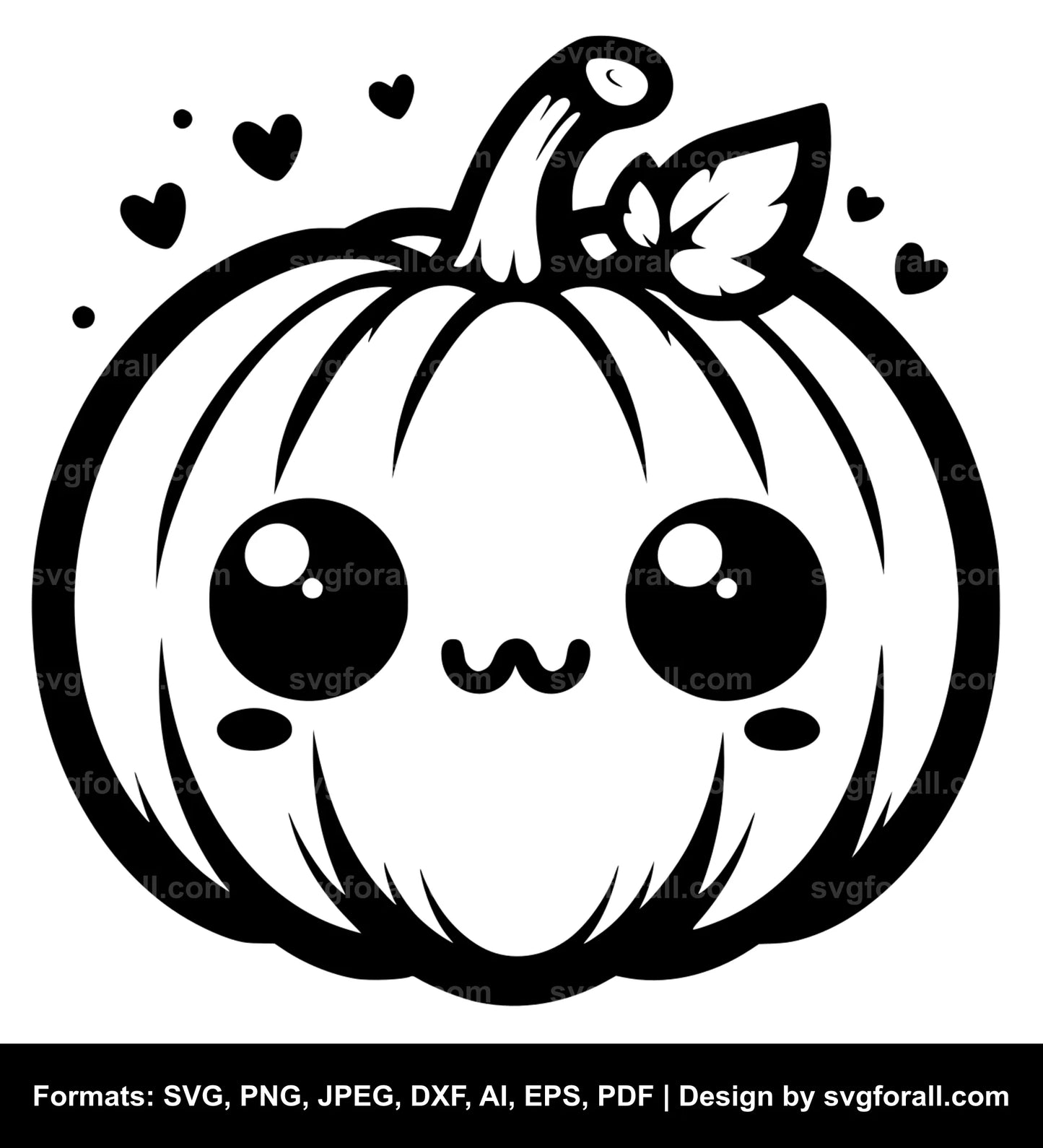 Cute Pumpkin SVG Design