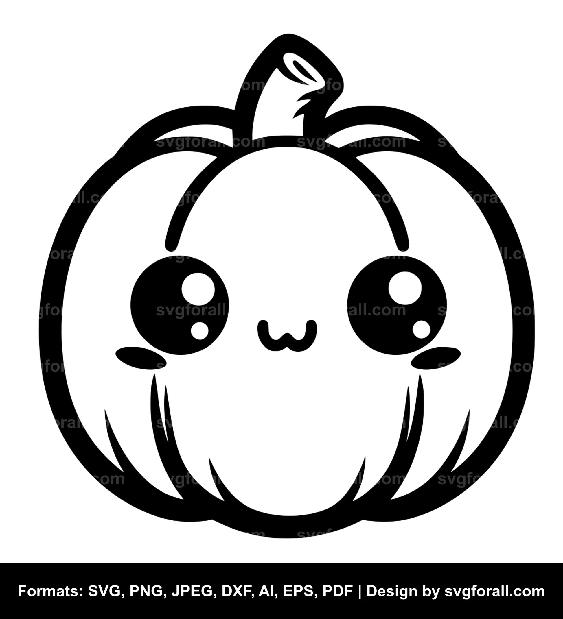 Cute Pumpkin SVG PNG