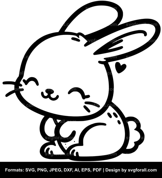 Cute Rabbit SVG