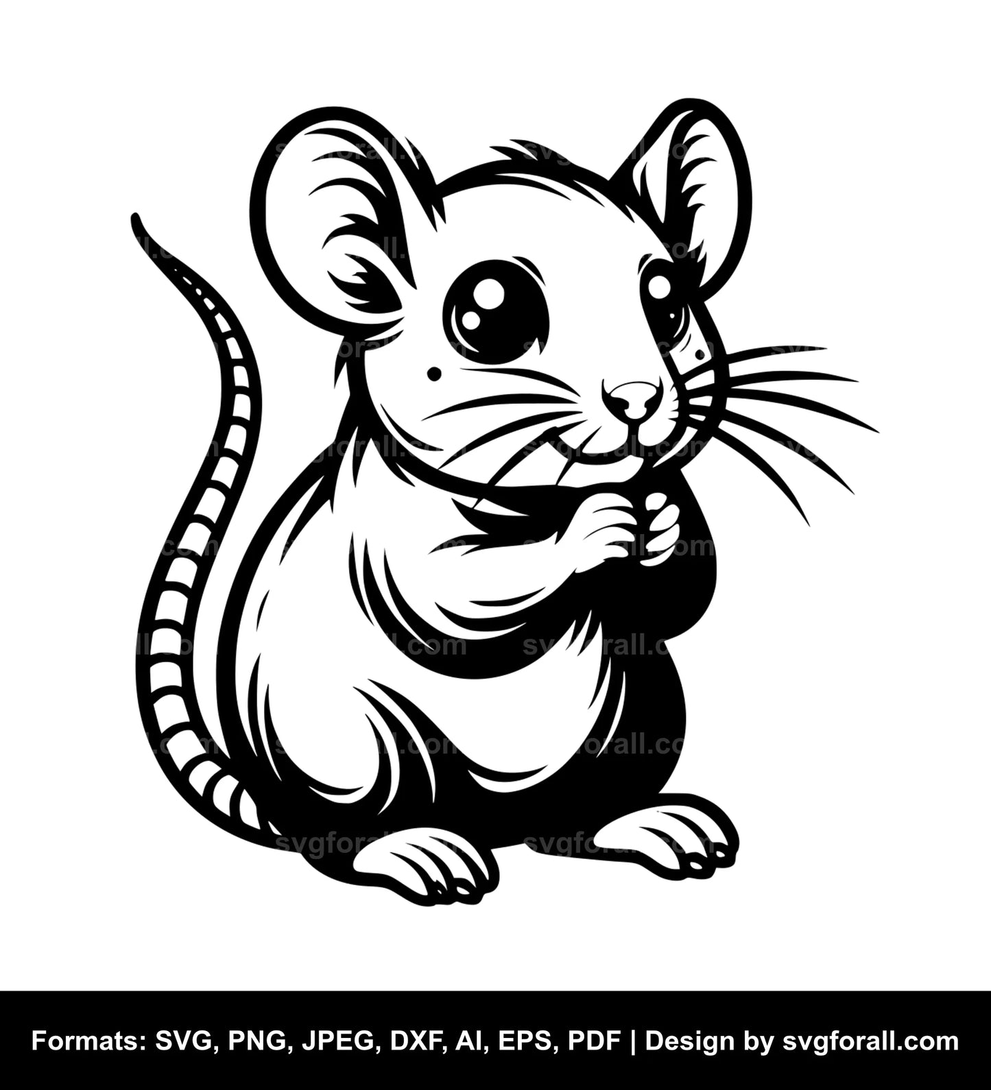 Cute Rat Cricut SVG