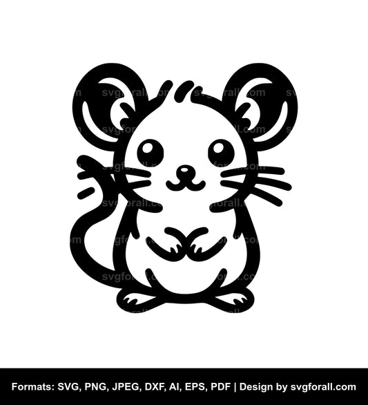 Cute Rat SVG File