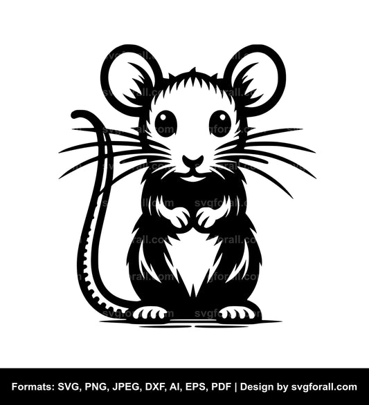 Cute Rat SVG PNG