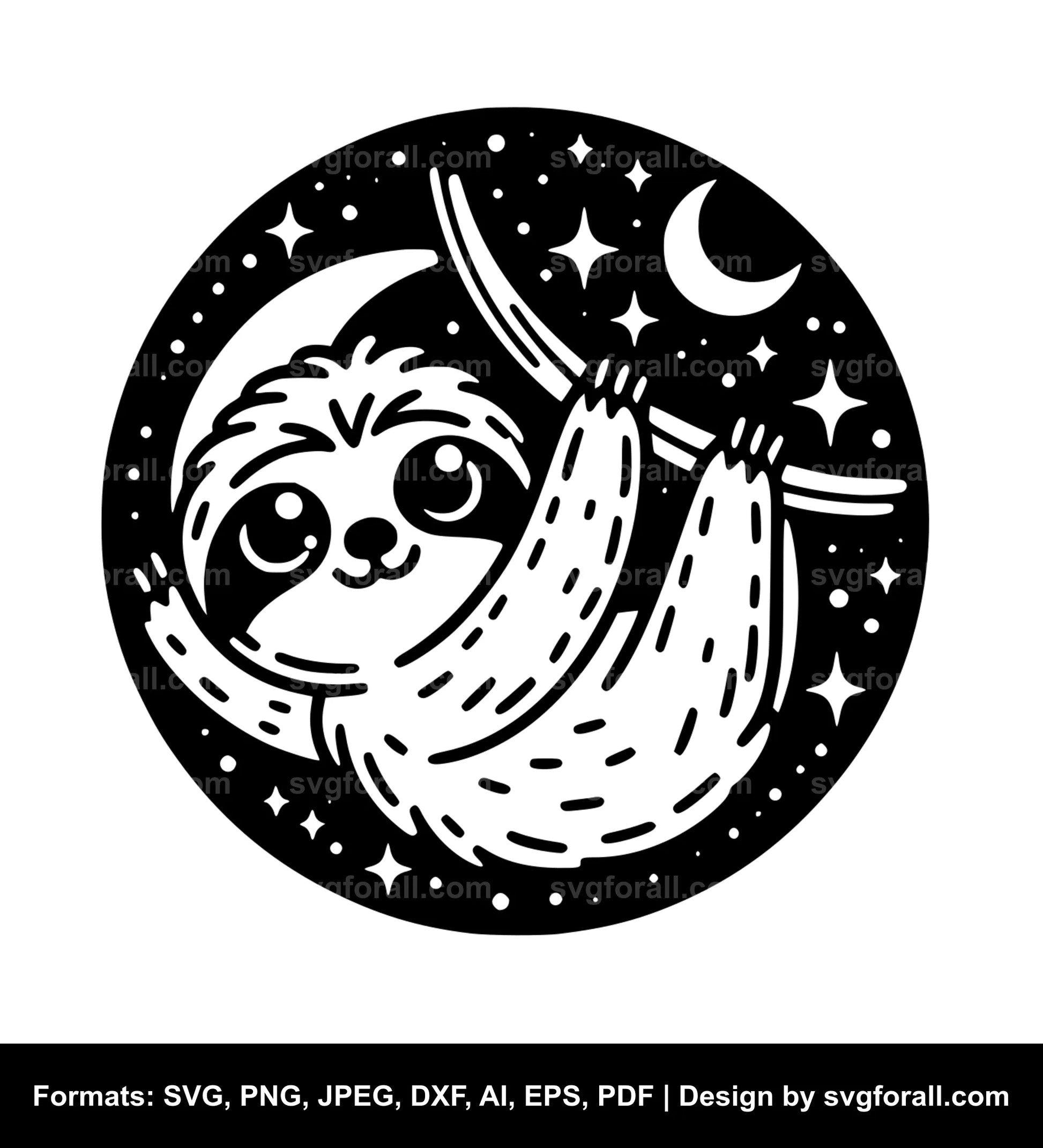 Cute Sloth SVG