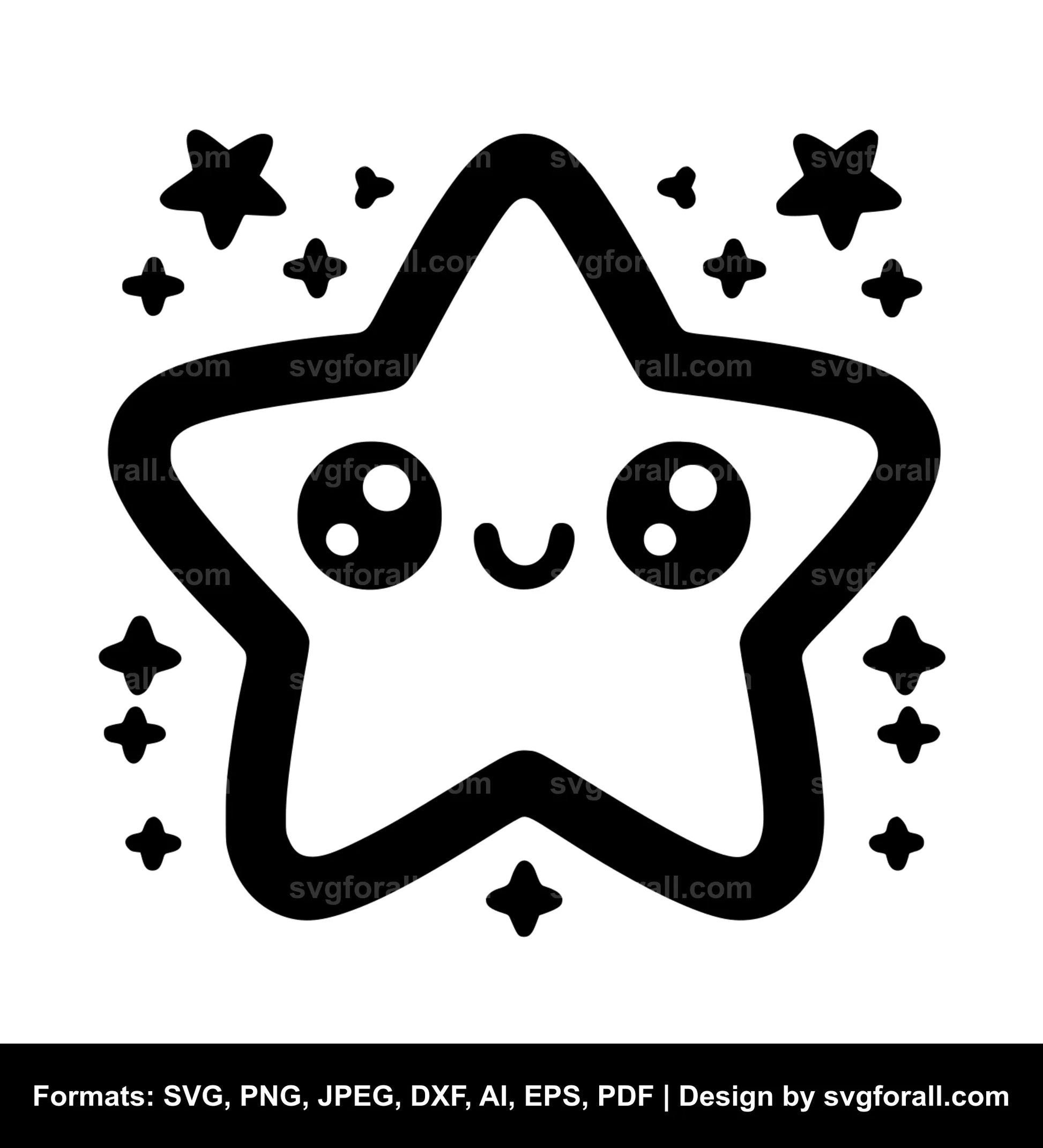 Cute Star Cricut SVG