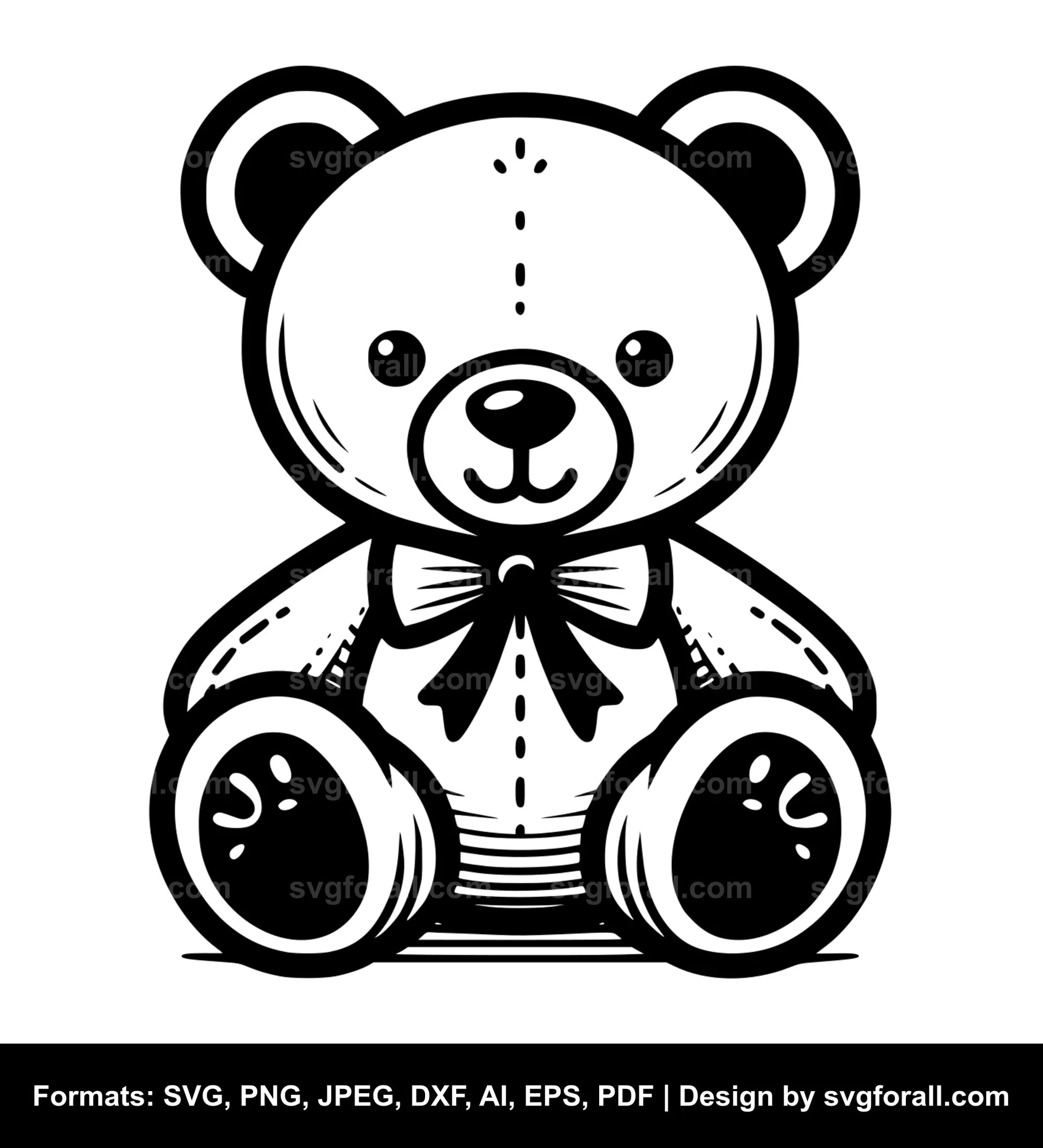 Cute Teddy Bear SVG