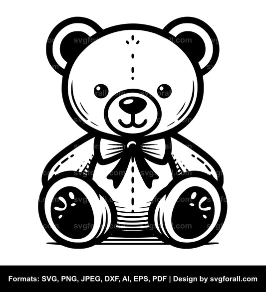 Cute Teddy Bear SVG