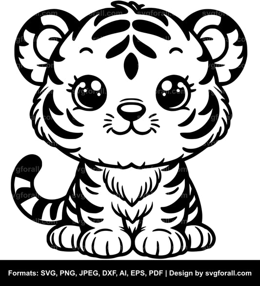 Cute Tiger SVG