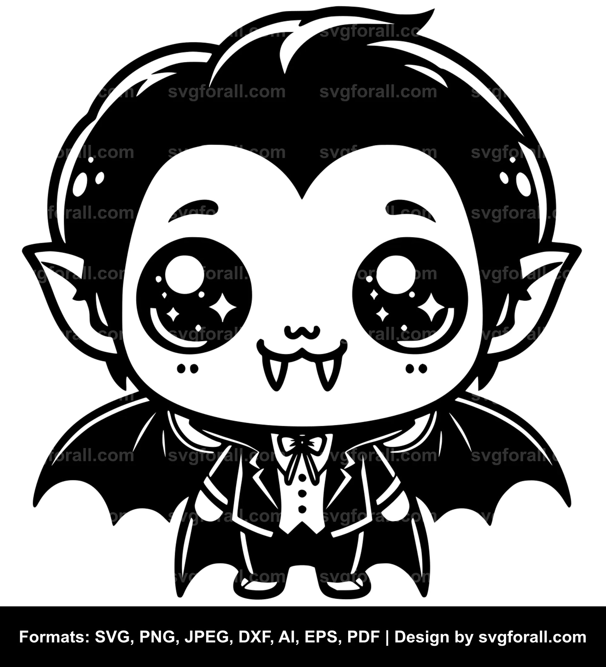 Cute Vampire Cricut SVG