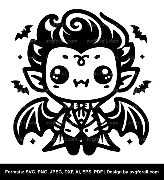 Cute Vampire SVG