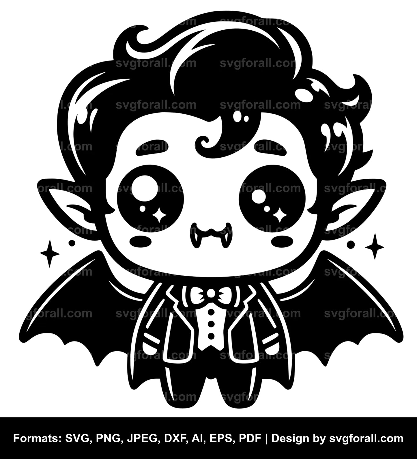 Cute Vampire SVG PNG