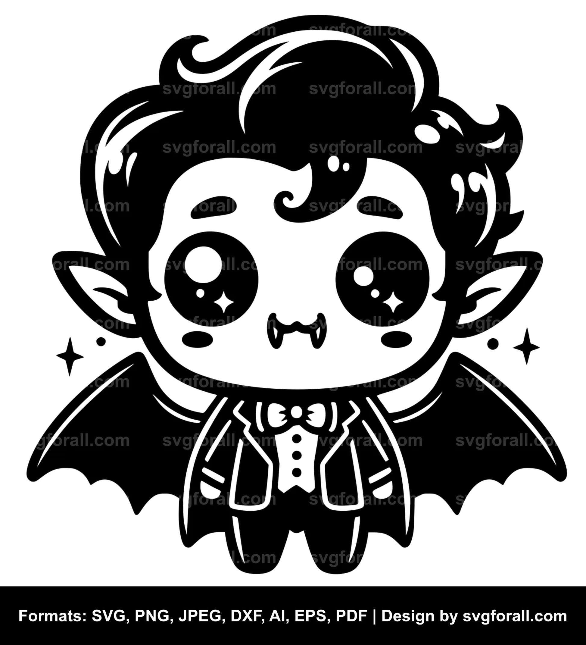 Cute Vampire SVG PNG