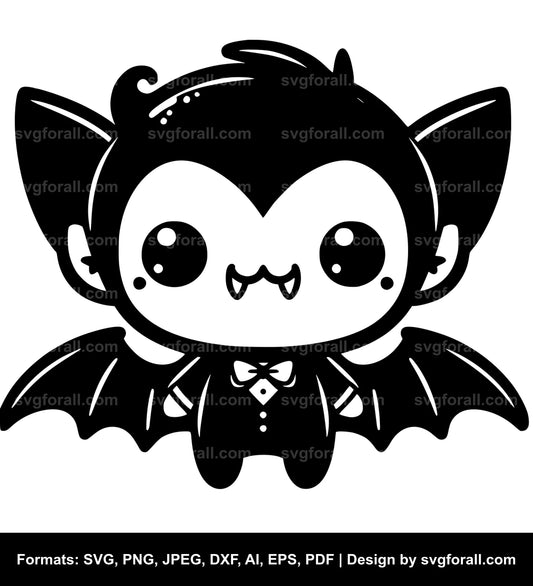 Cute Vampire SVG Vector