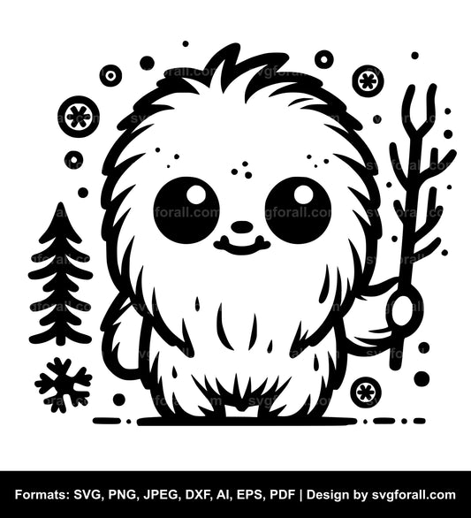 Cute Yeti Cricut SVG