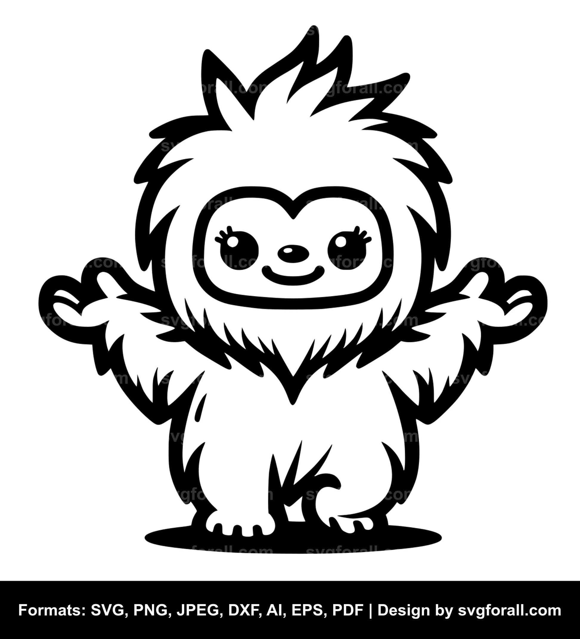 Cute Yeti SVG