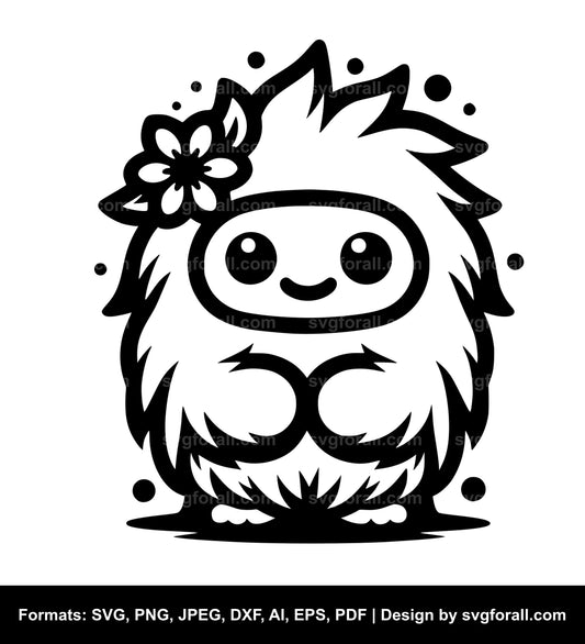 Cute Yeti SVG File