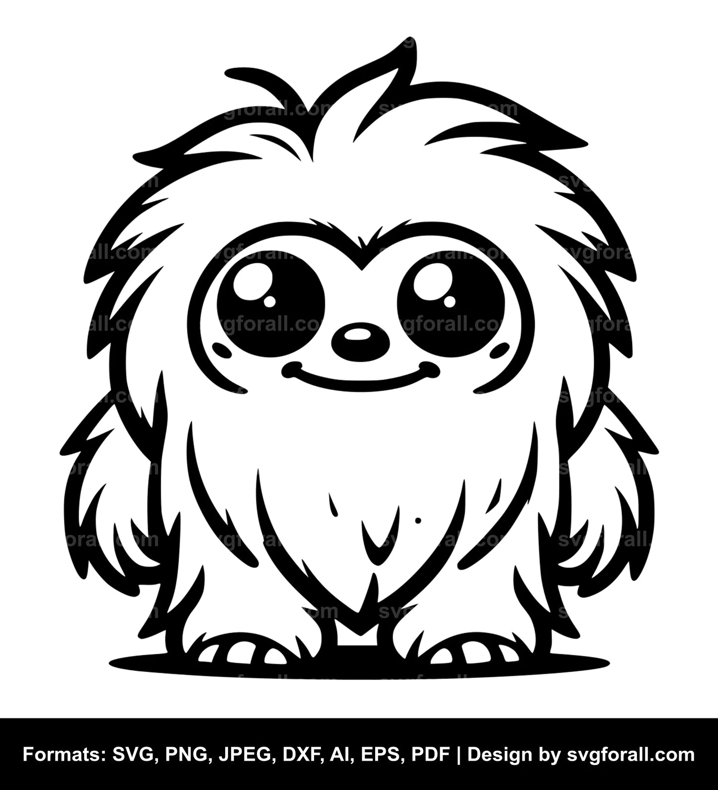 Cute Yeti SVG PNG