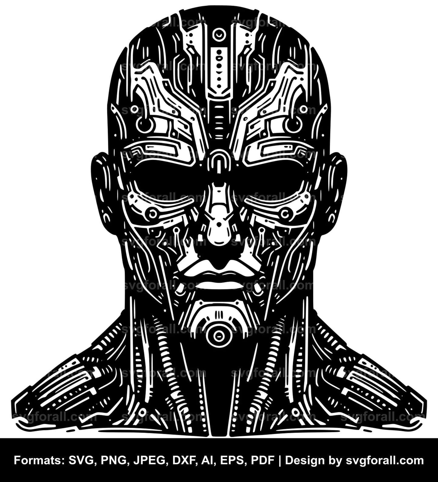 Cyborg Clipart SVG