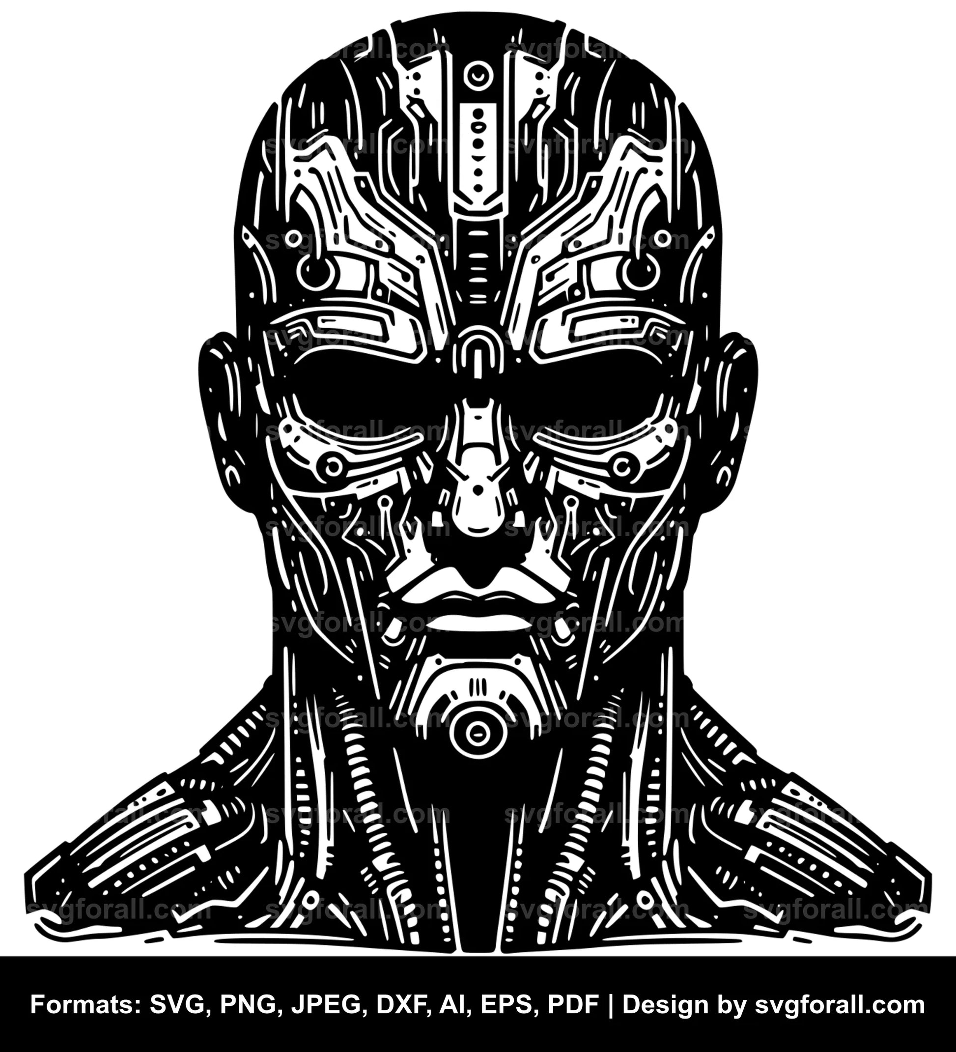 Cyborg Clipart SVG