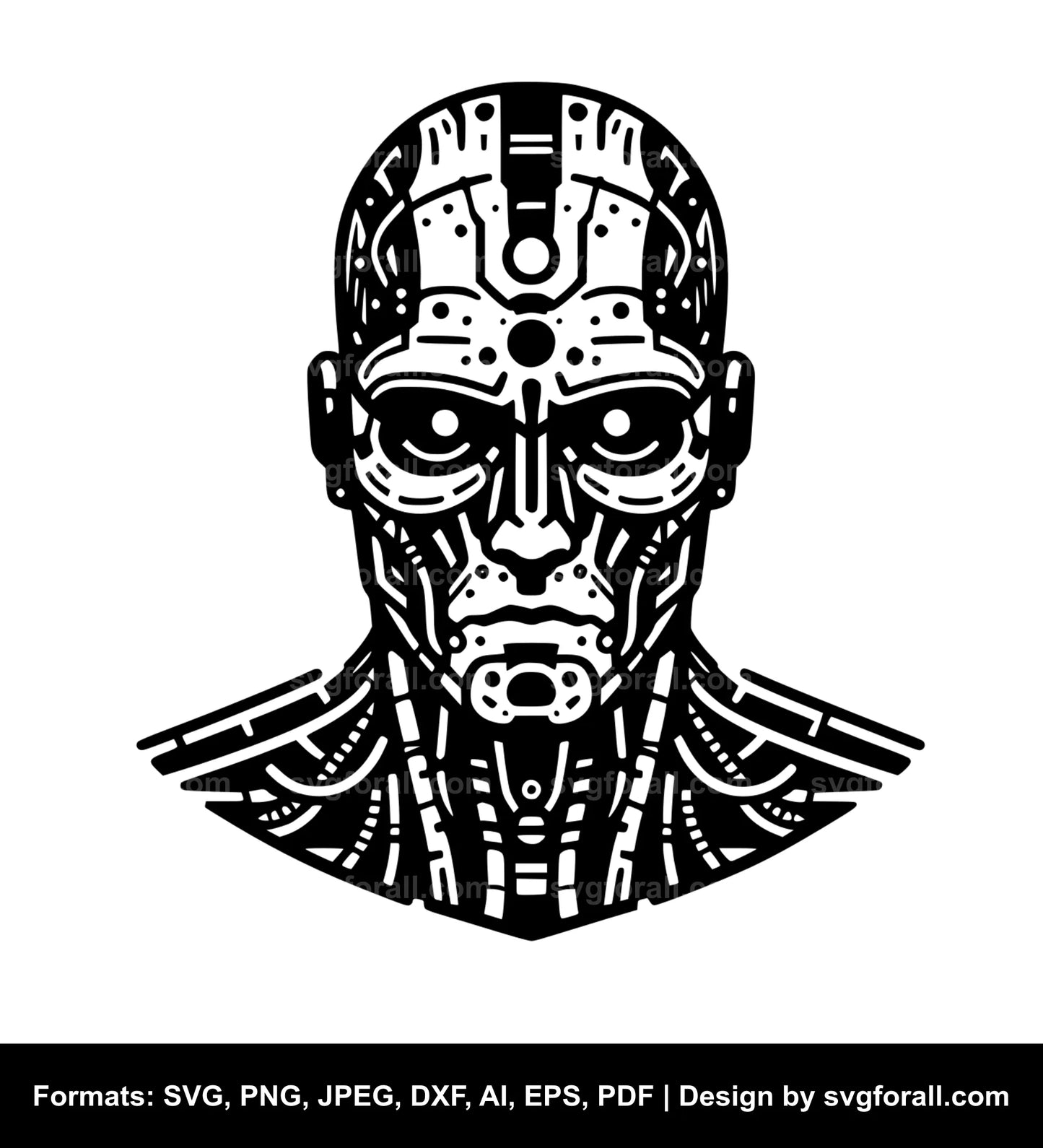 Cyborg SVG Clipart