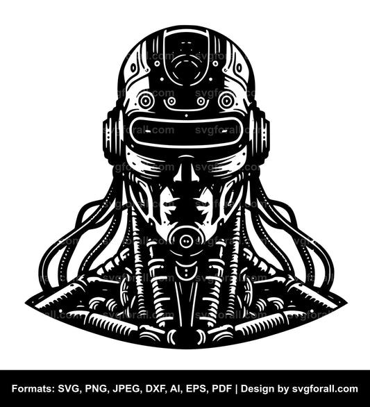 Cyborg SVG Design