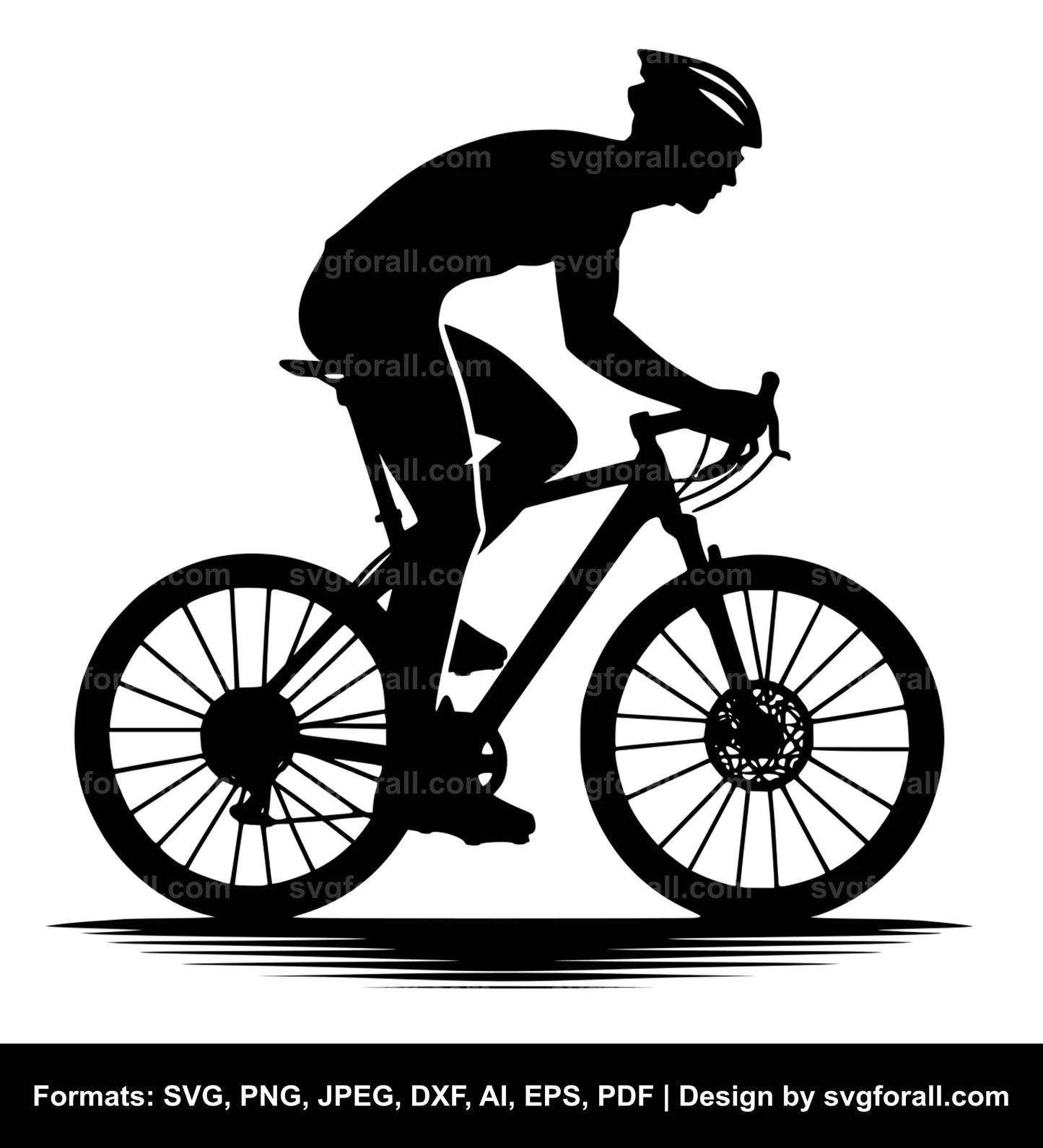 Cyclist Bike SVG File