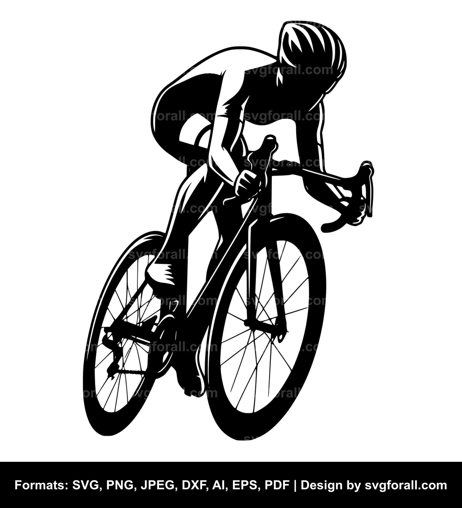 Cyclist Cricut SVG