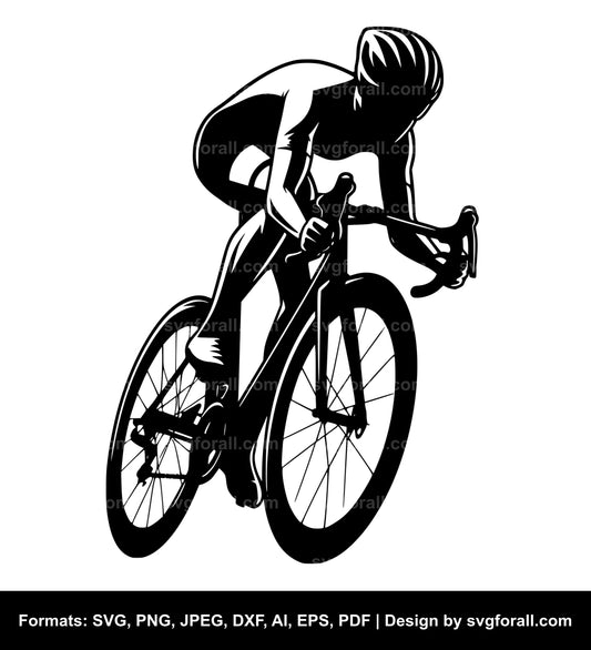 Cyclist Cricut SVG