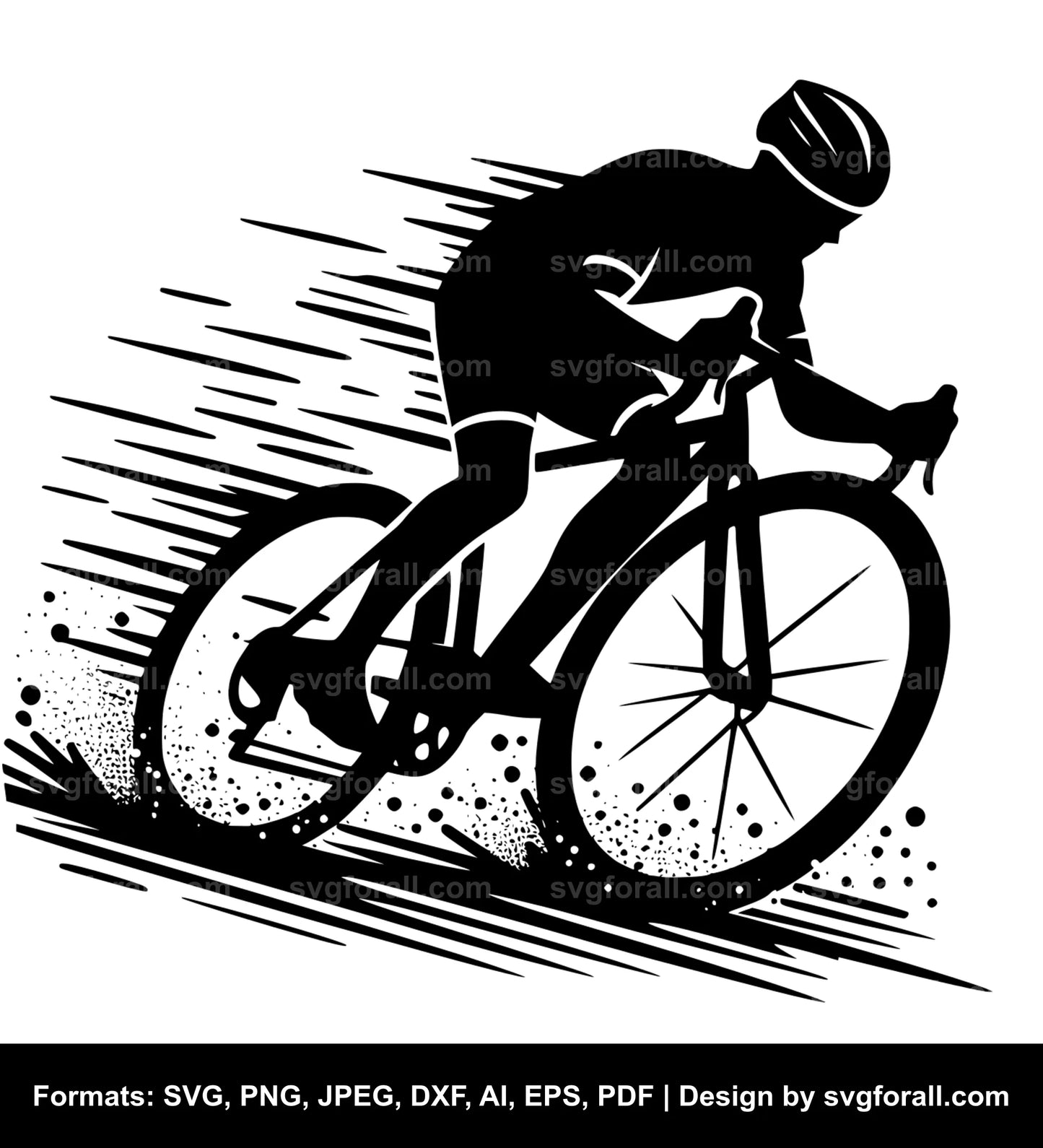 Cyclist SVG Vector