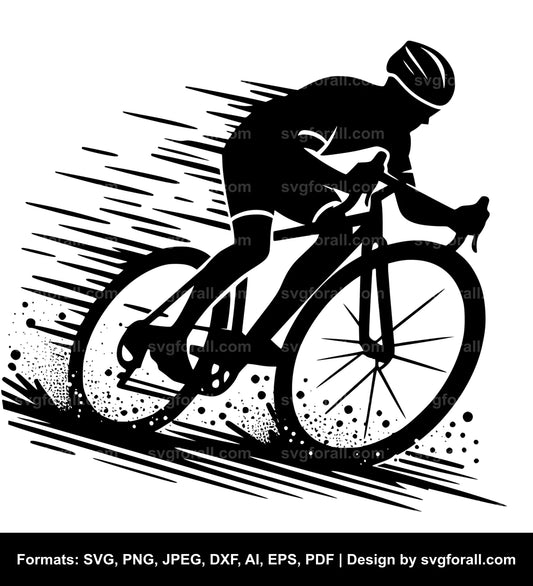 Cyclist SVG Vector