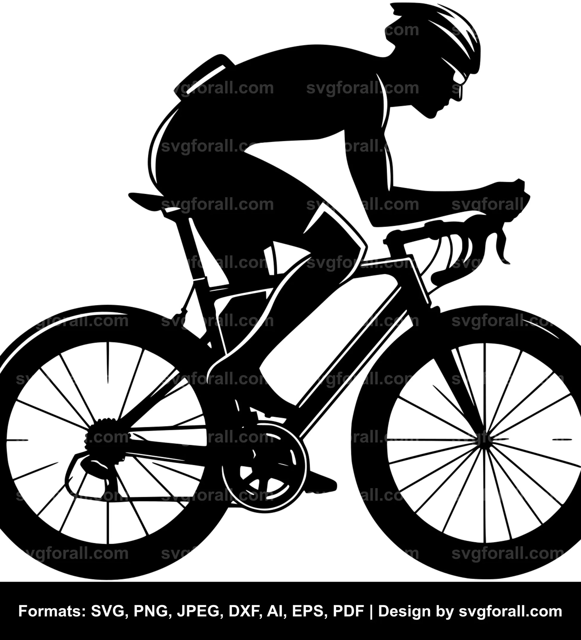 Cyclist Vector SVG