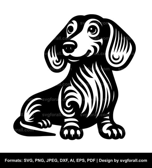 Dachshund Dog SVG PNG