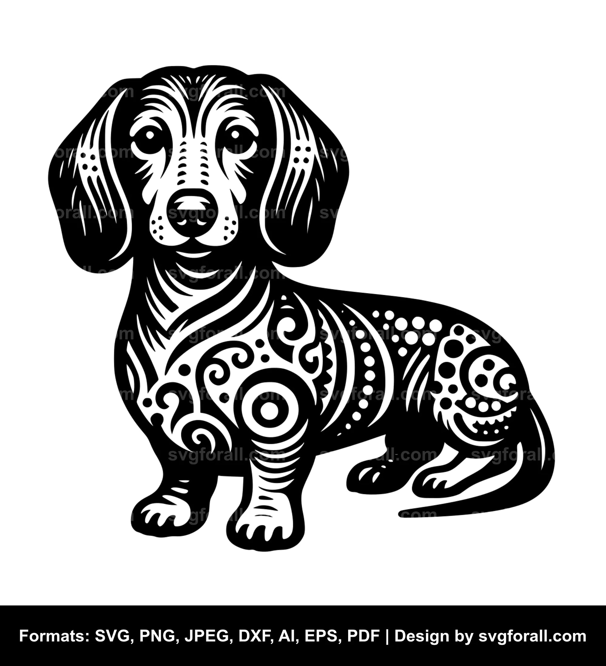 Dachshund Dog SVG Vector