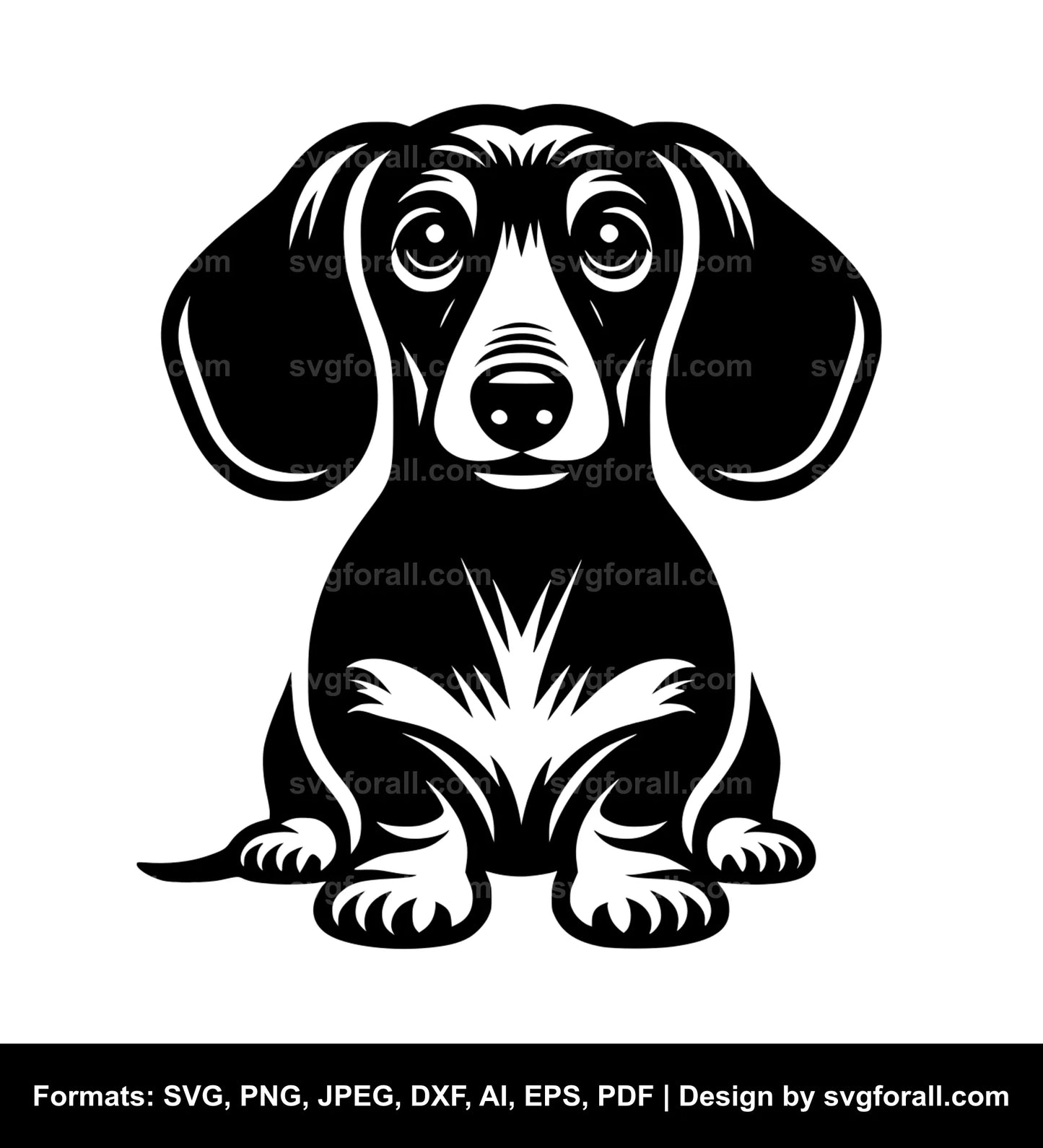 Dachshund Dog Vector SVG