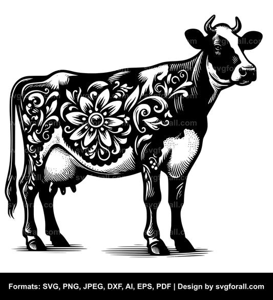 Dairy Cow Cricut SVG