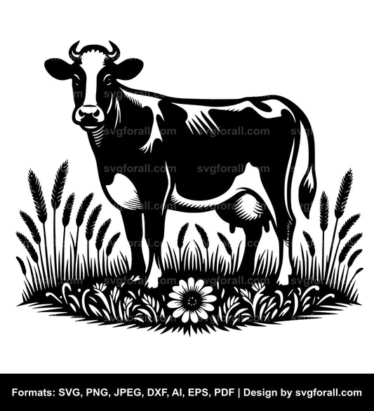 Dairy Cow SVG File