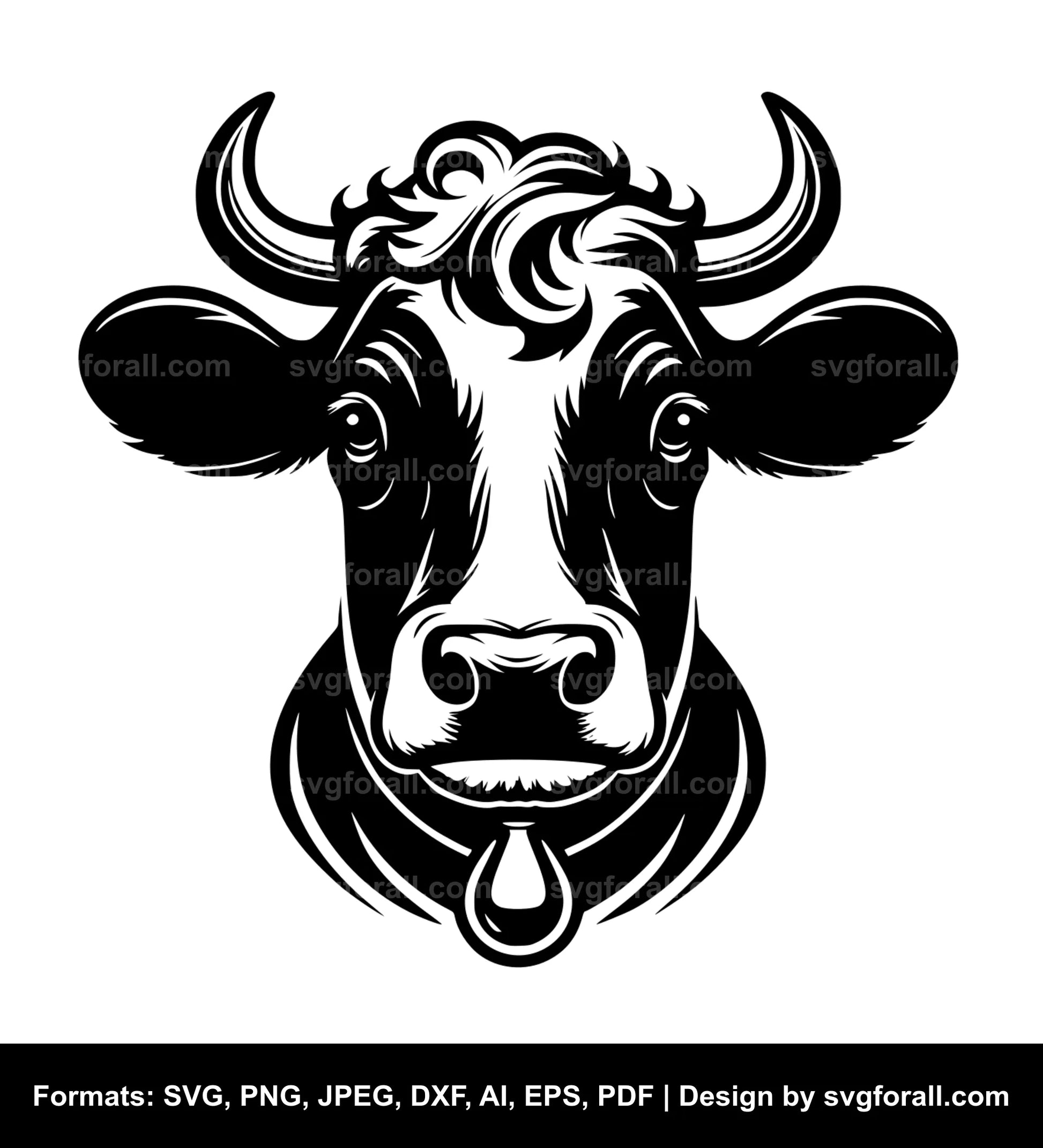 Dairy Cow SVG PNG