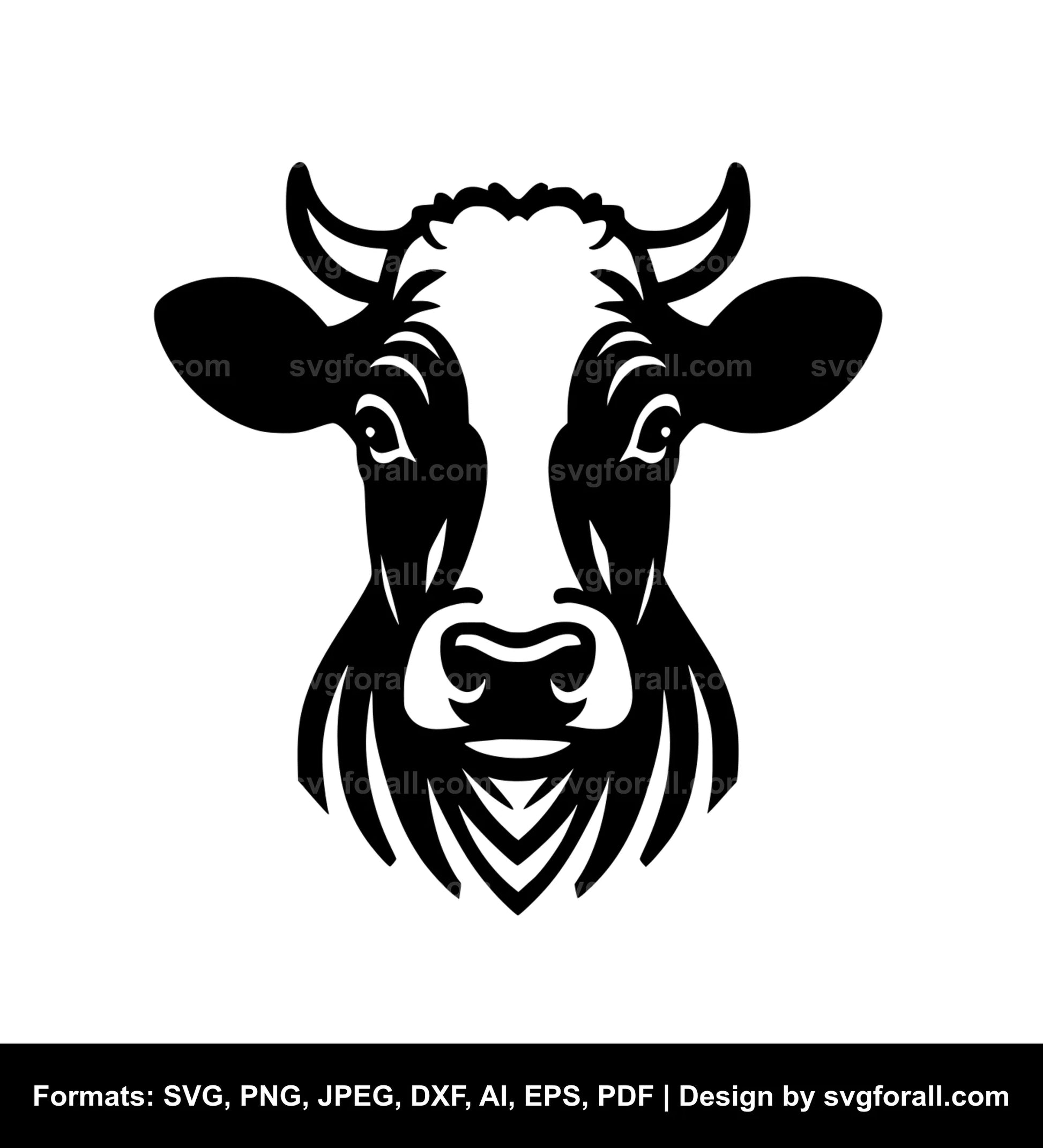 Dairy Cow Vector SVG