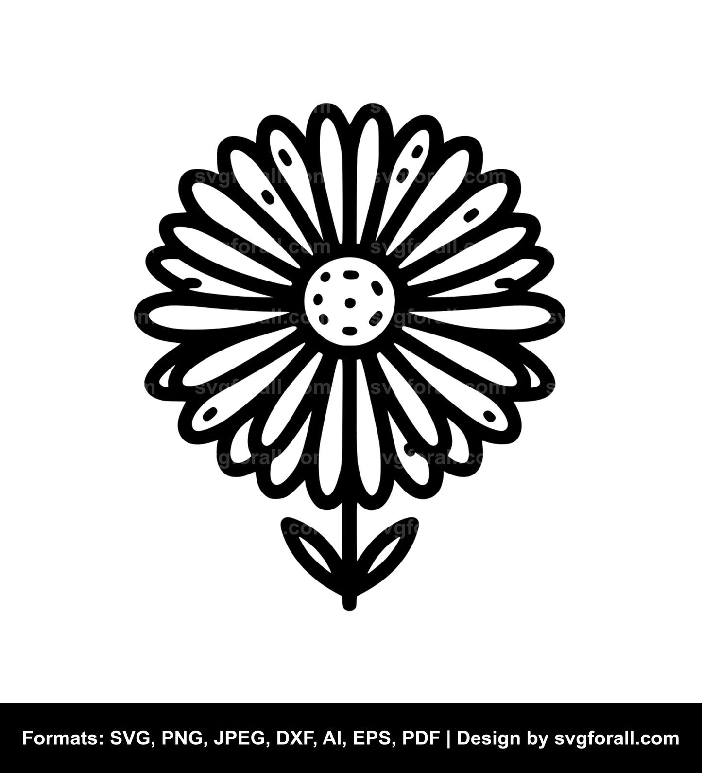 Daisy Flower SVG Clipart