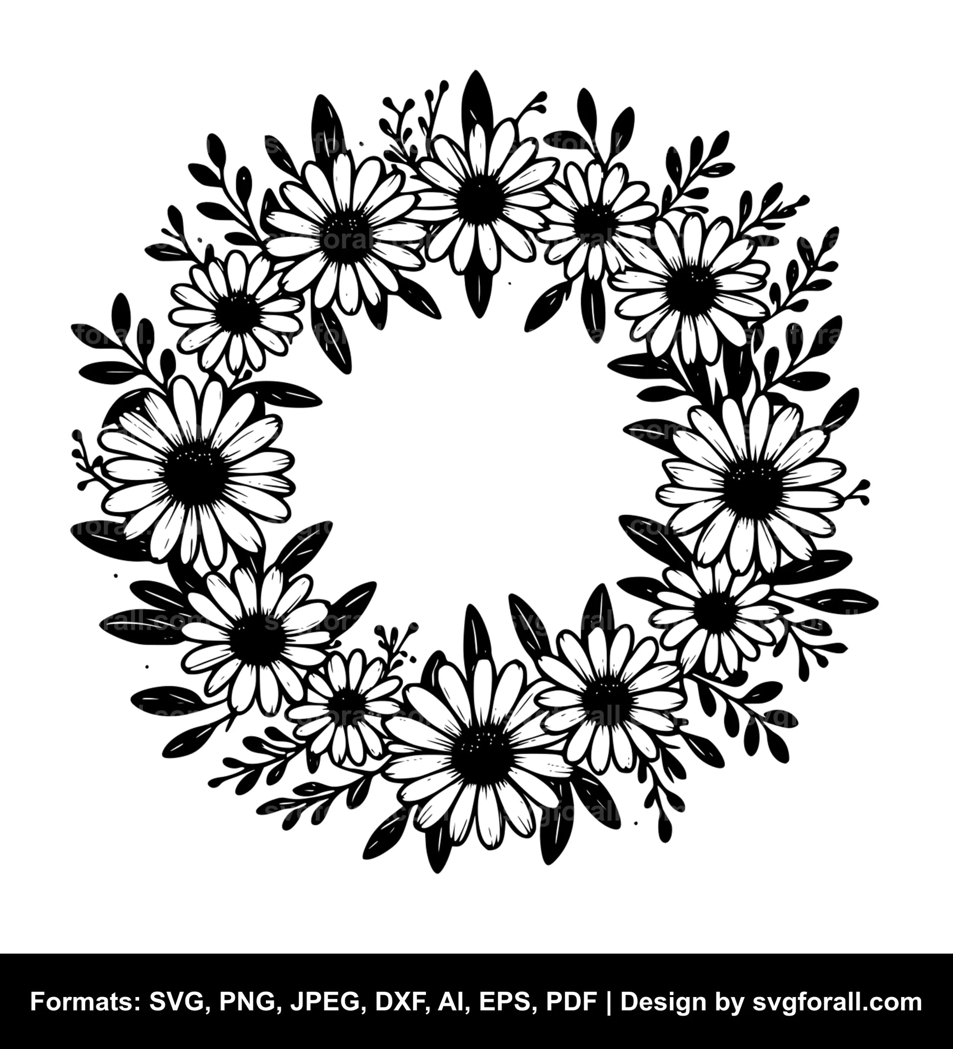 Daisy Wreath Cricut SVG