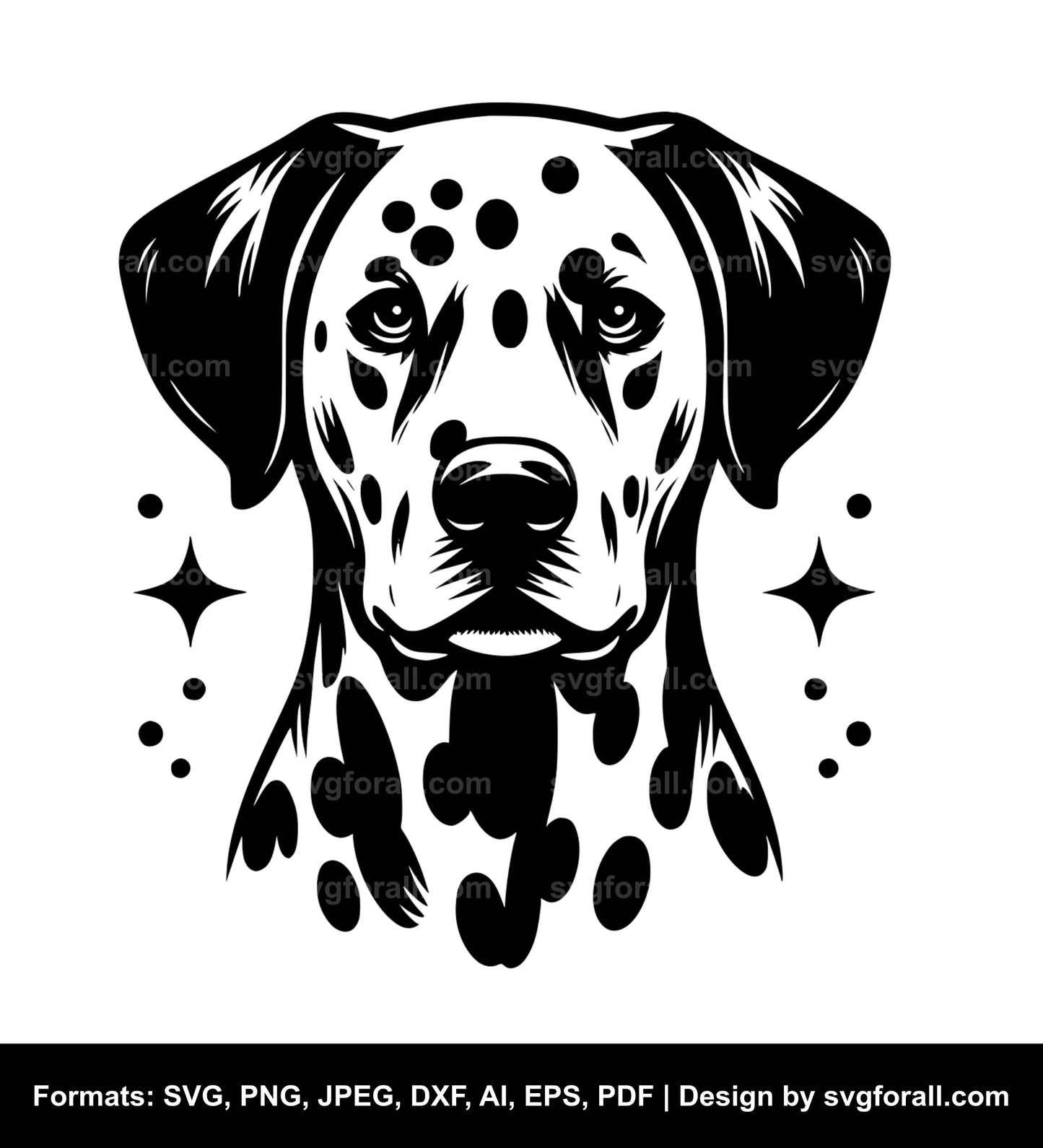 Dalmatian Dog SVG Vector