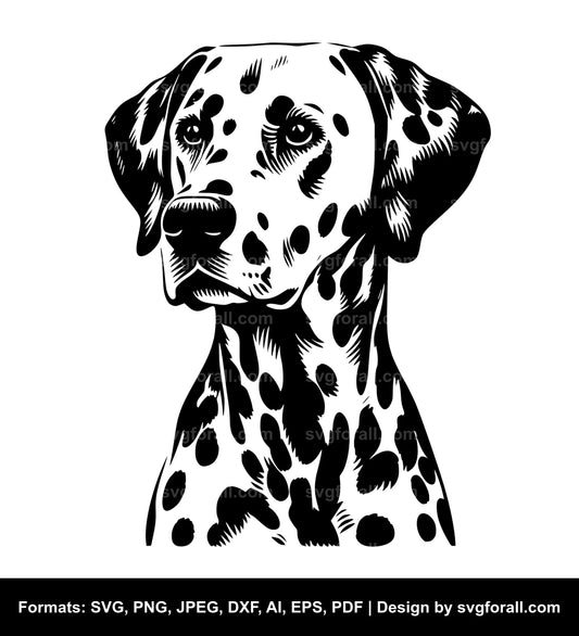 Dalmatian Dog Vector SVG