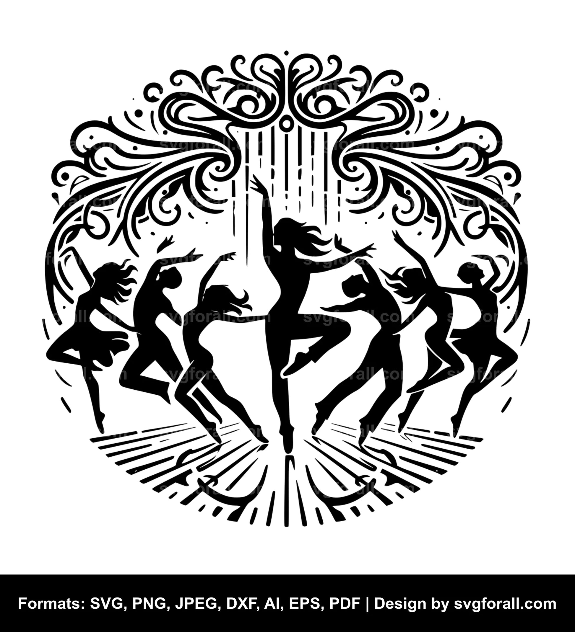 Dance Black SVG