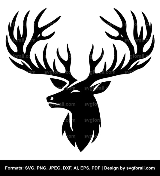 Deer Antler Cricut SVG