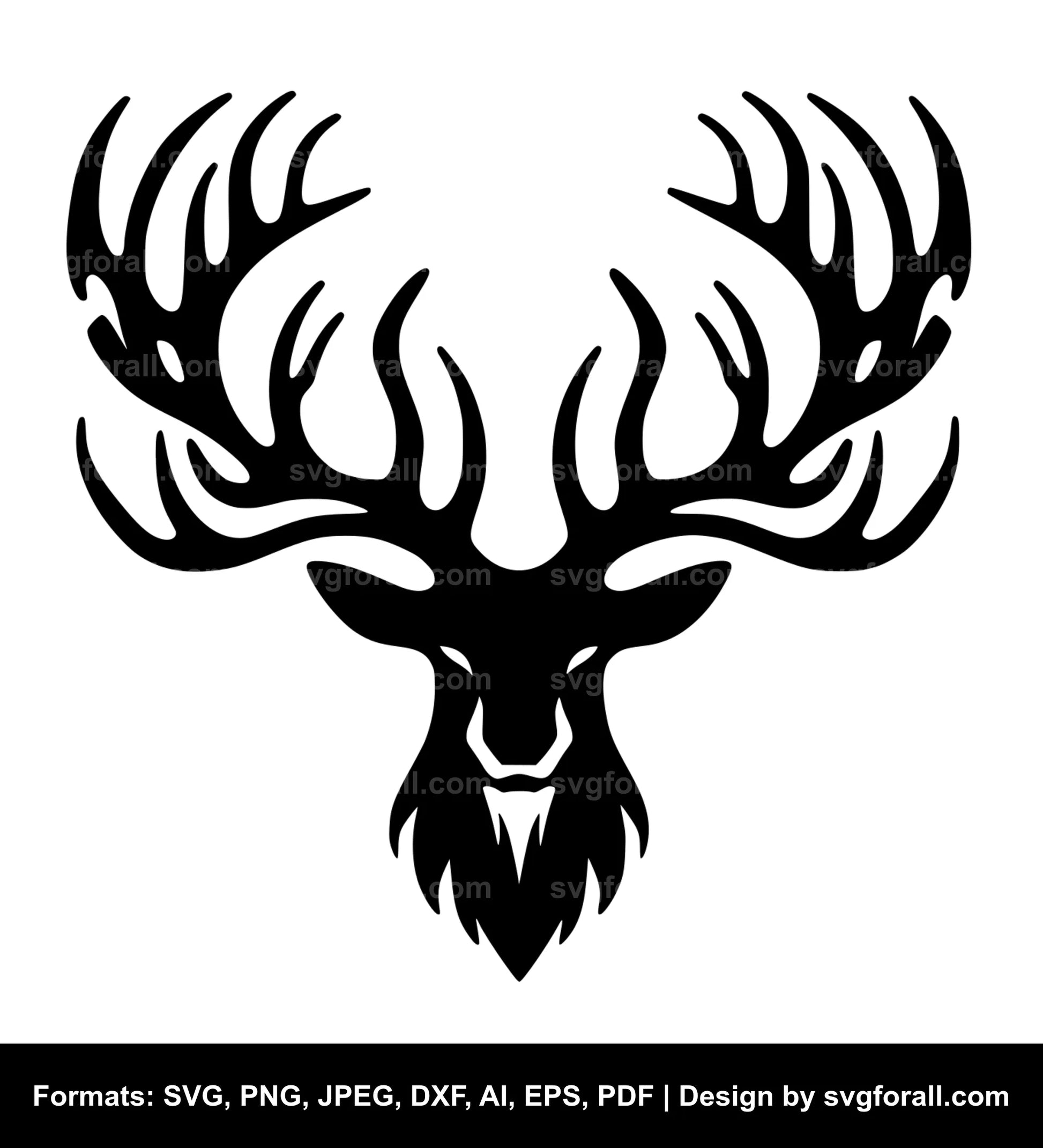 Deer Antler SVG File