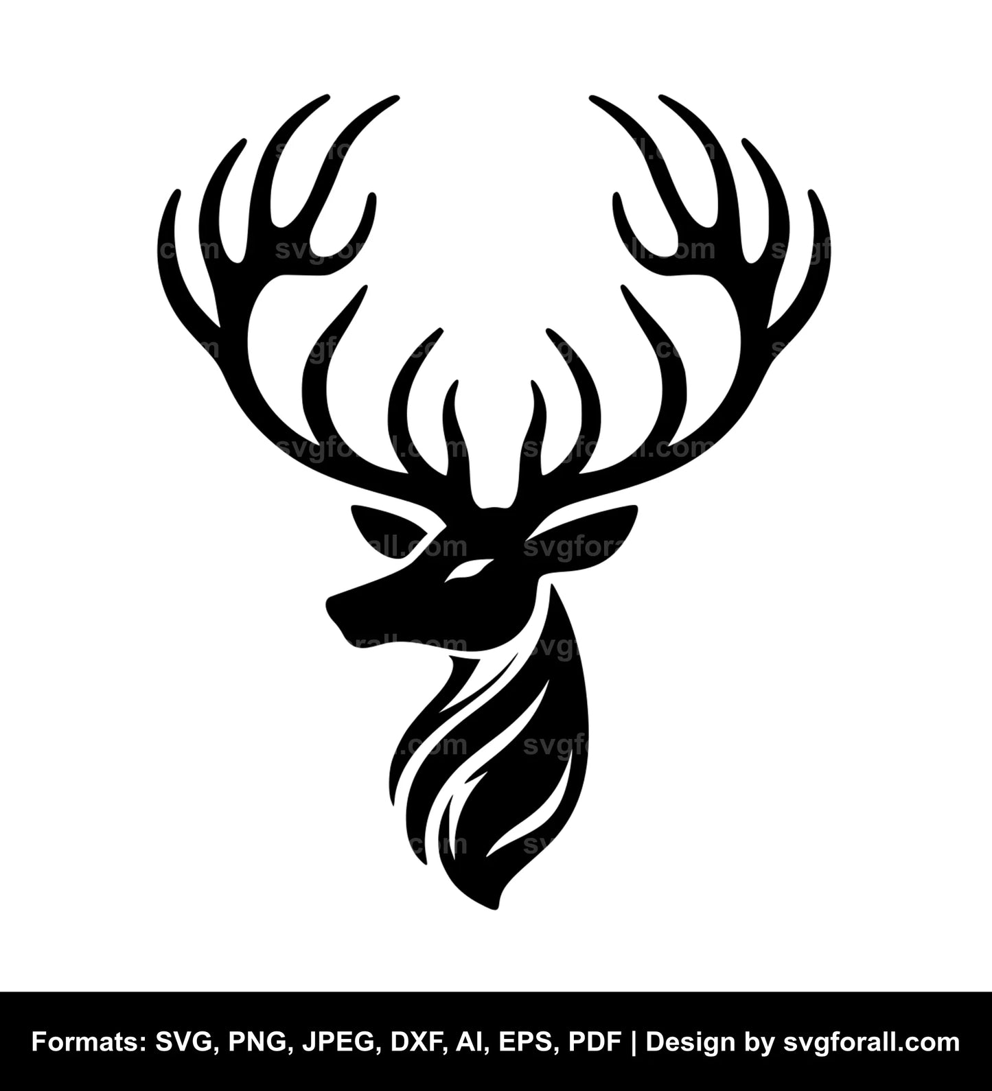 Deer Antler SVG PNG