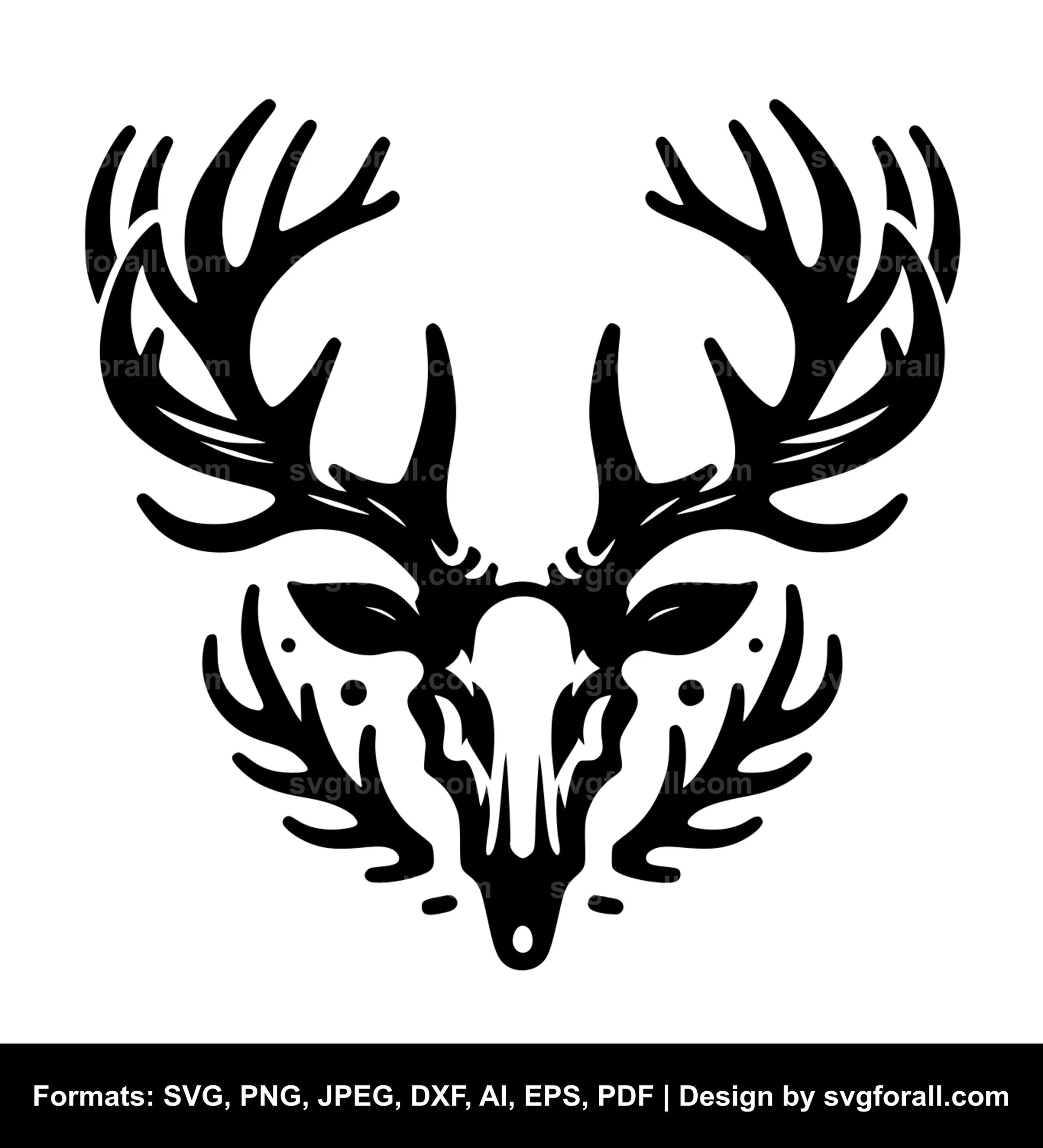 Deer Antler Vector SVG