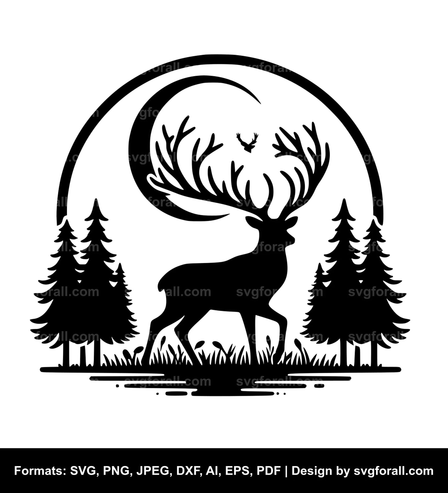 Deer Black SVG