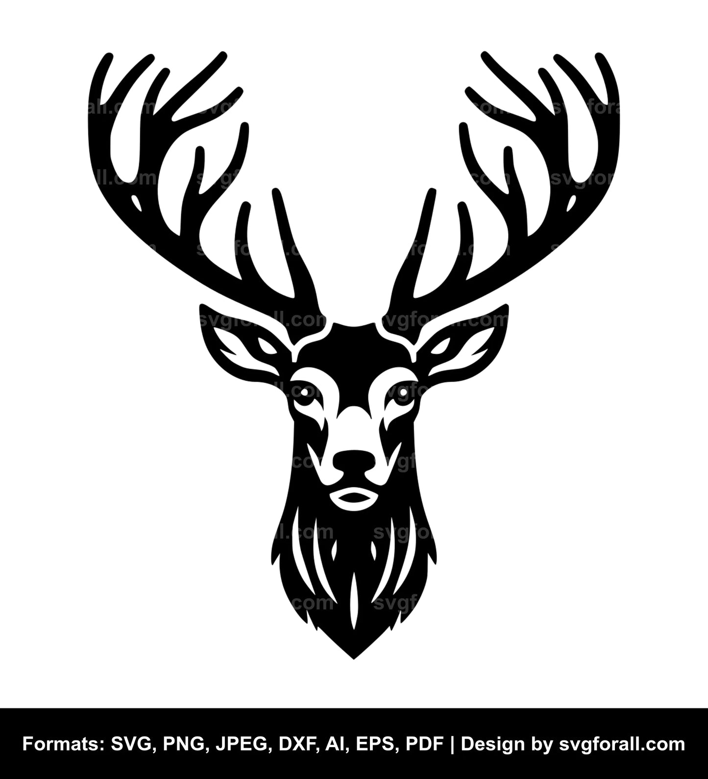 Deer Black SVG PNG