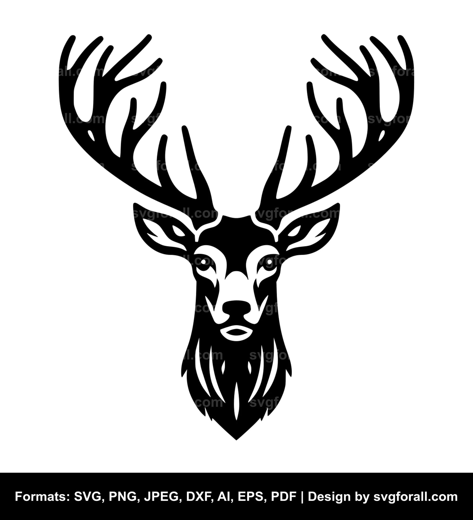 Deer Black SVG PNG