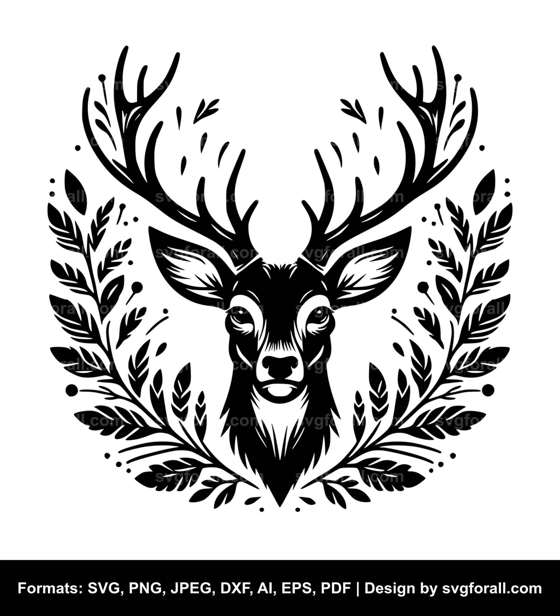 Deer Head SVG